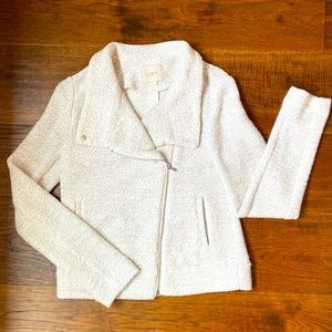 Loft. Sweater knit blazer. Size XS. Grey.